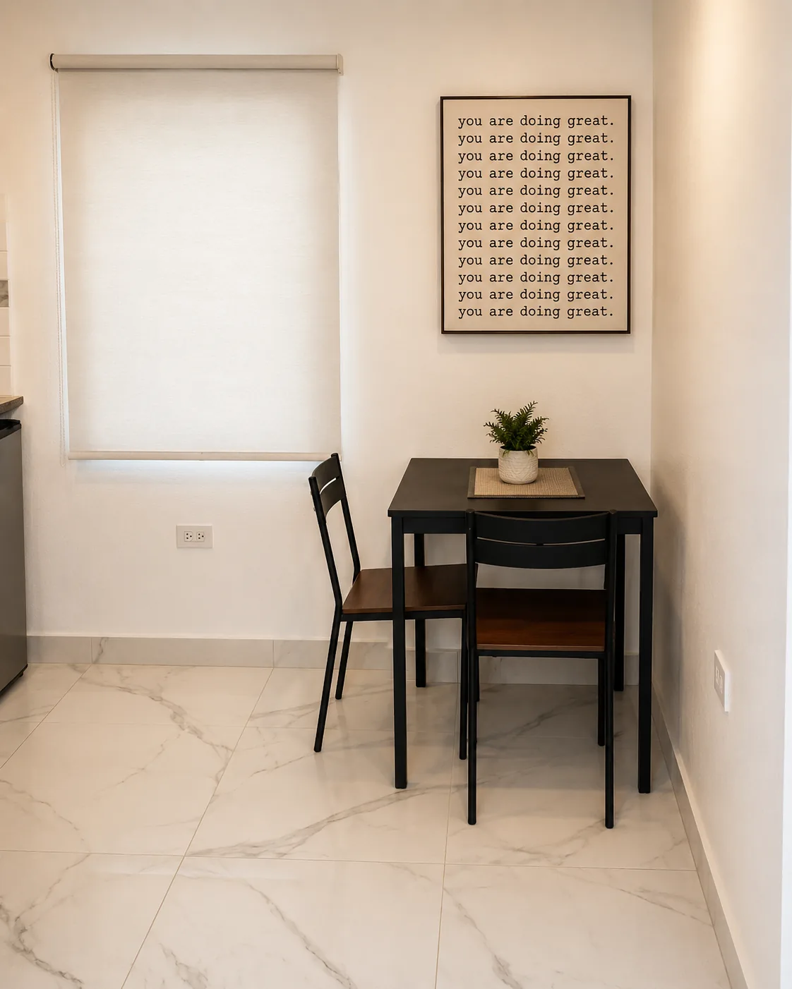 Turkey Apartment dining area with table for two
