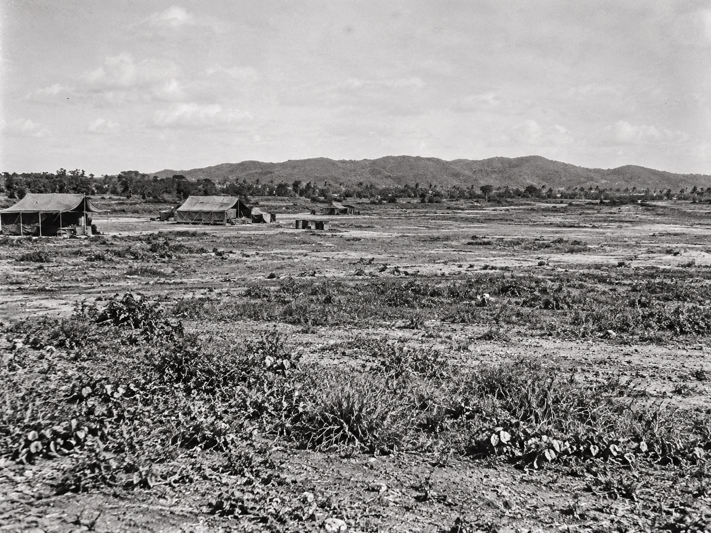Land leased for a camp — Reproduction identified in the book as land leased for a camp before the airport was built.