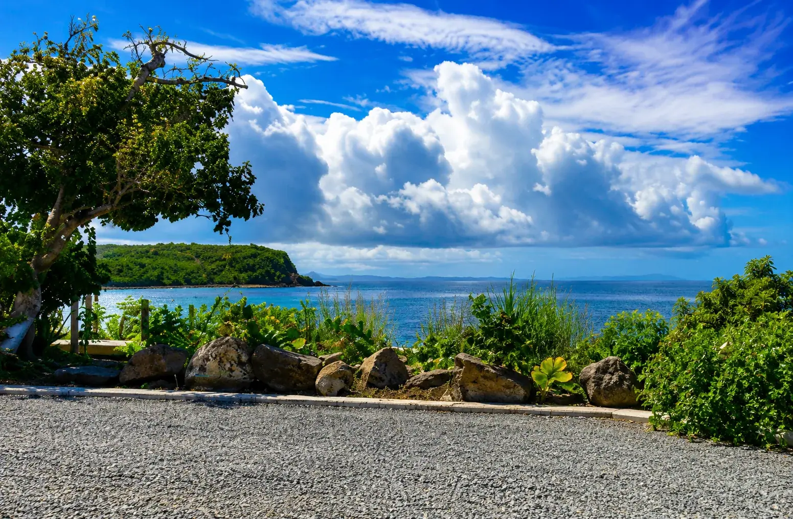 Punta Soldado Beach in Culebra, Puerto Rico — A peaceful pebble beach at Culebra's southern tip, with quiet snorkeling coves.