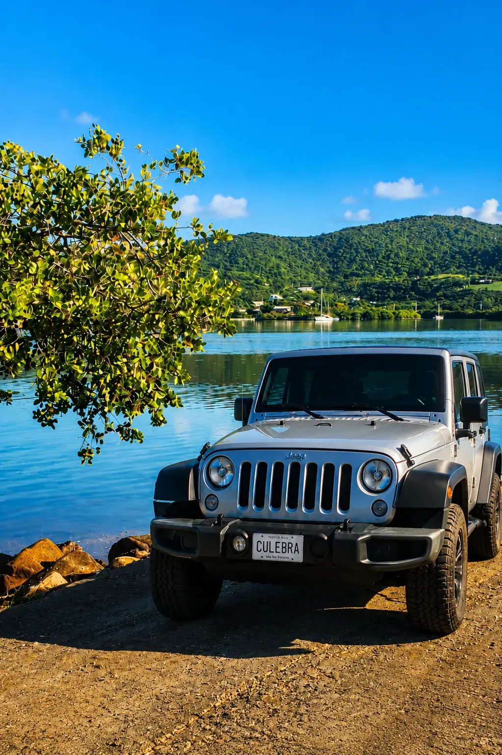 Golf carts and small SUVs — Culebra's main way to get around