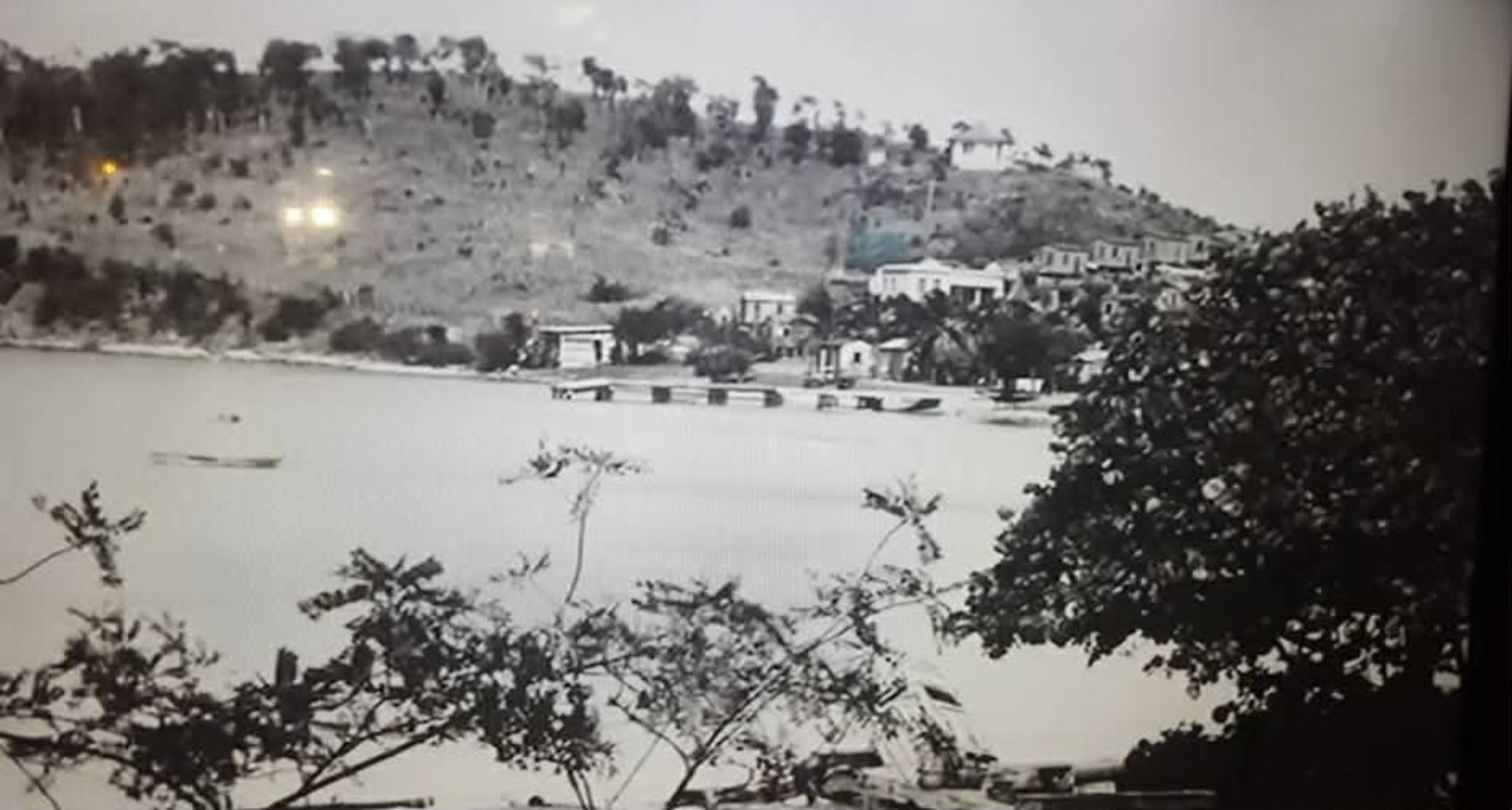 View of the old town and the boat terminal.