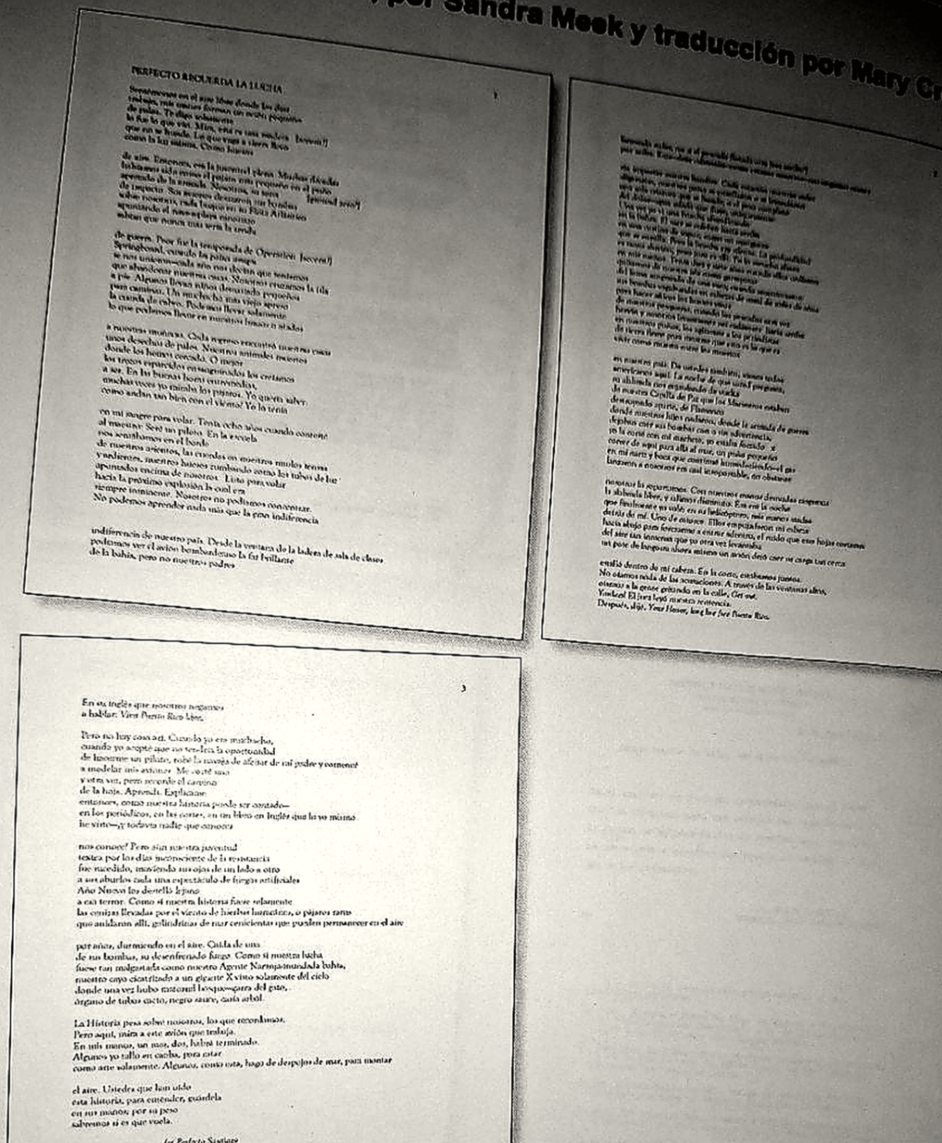 Poema de Perfecto — Archival record identified in Blanco: Culebra, Digna Feliciano.