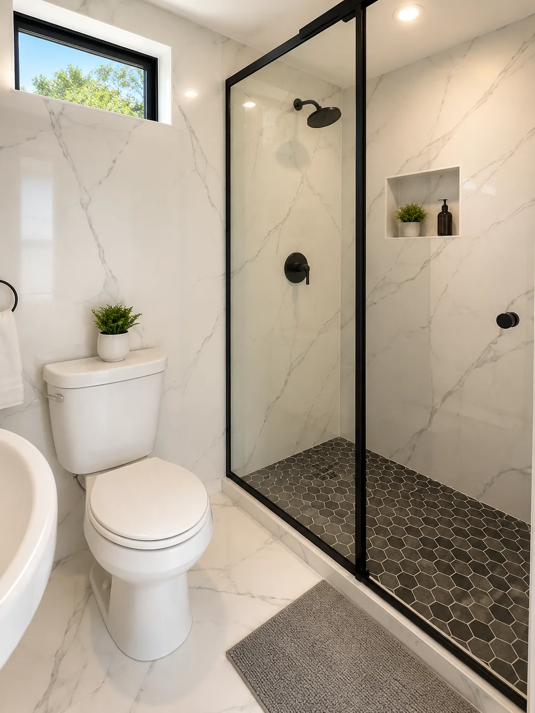 Turkey Apartment private bathroom with glass shower