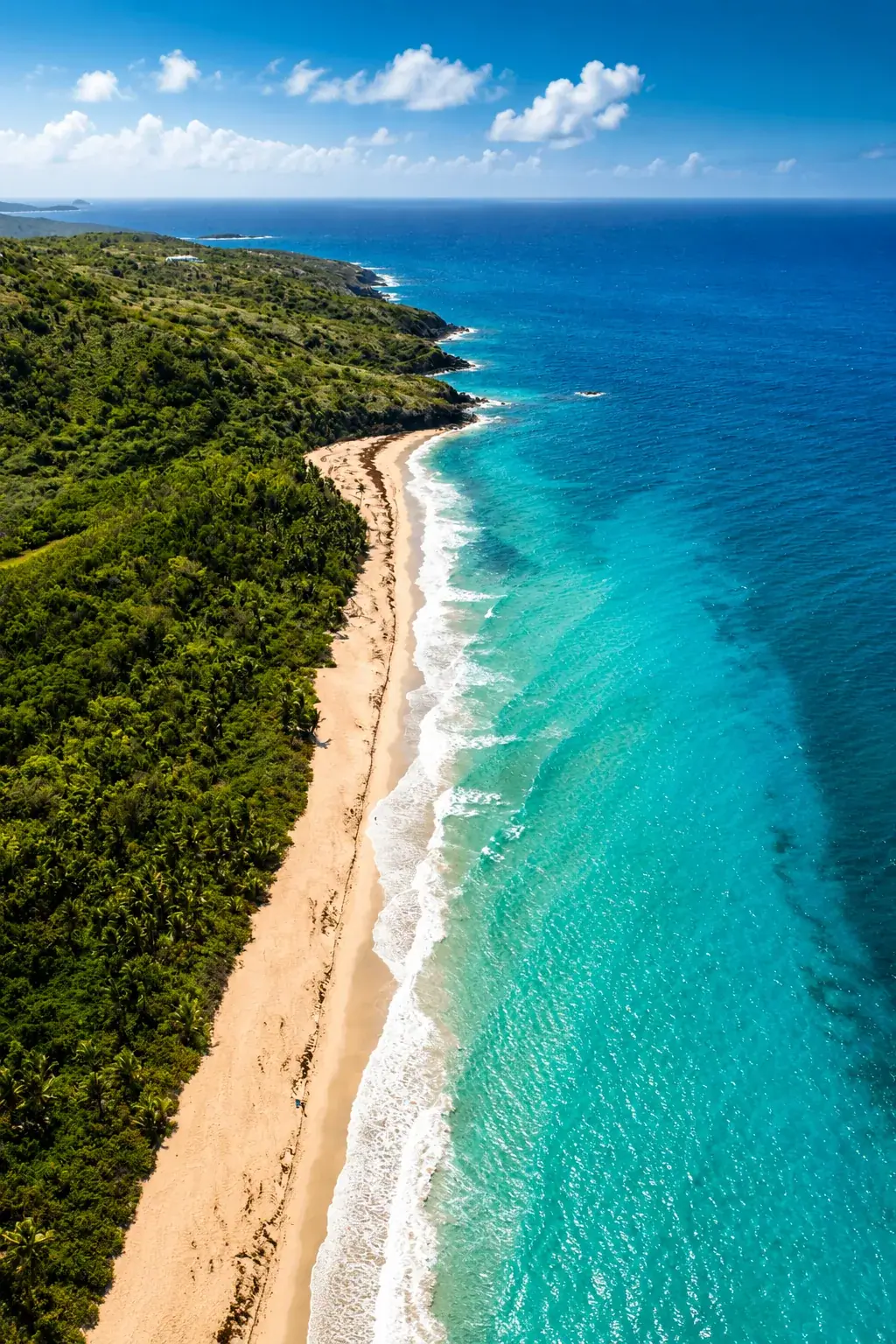 Zoni Beach in Culebra, Puerto Rico — A long, wide, untouched stretch of sand on Culebra's eastern coast — wild, quiet, and stunning.