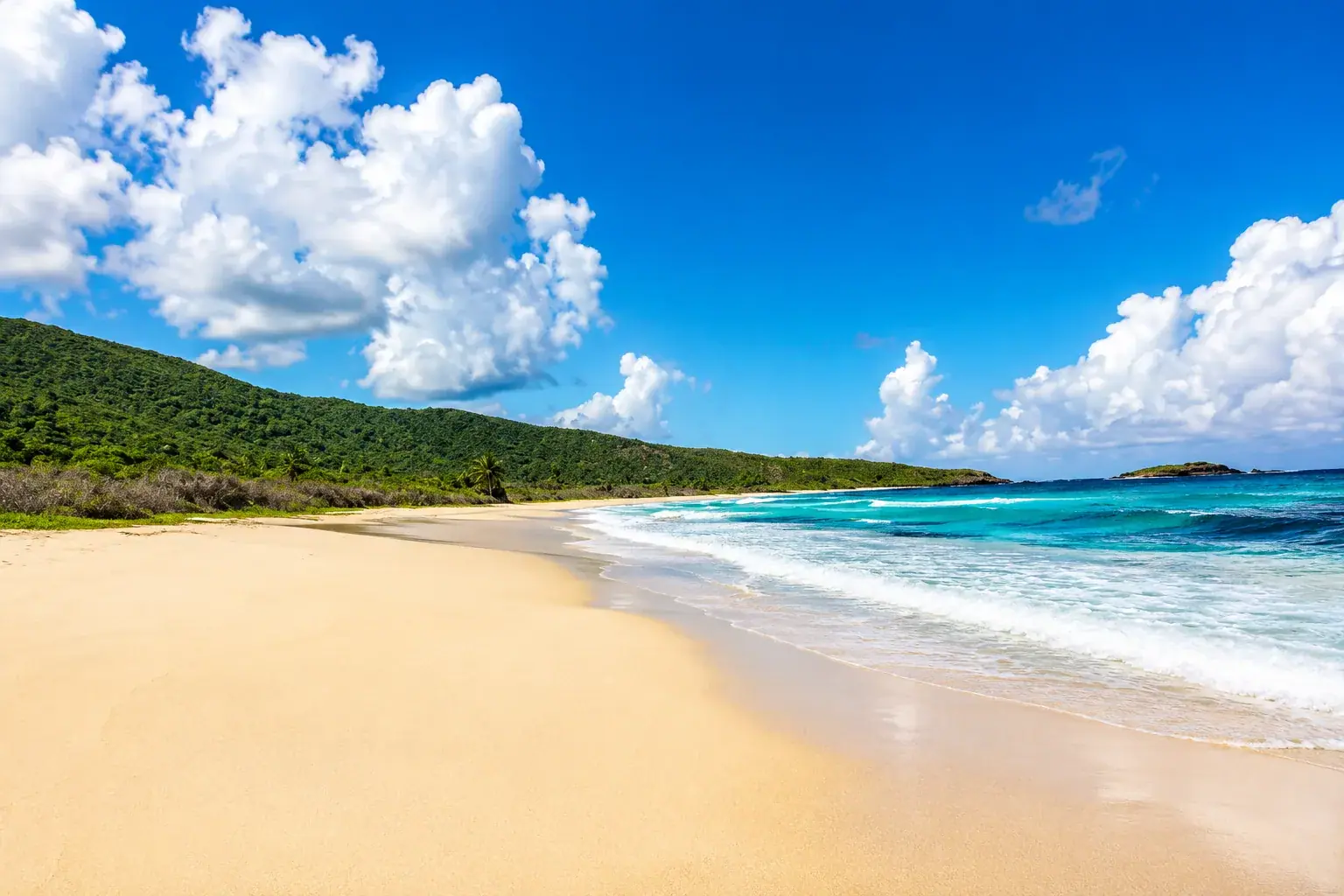 Brava Beach in Culebra, Puerto Rico — Rugged, remote, and one of Culebra's most important sea turtle nesting sites.